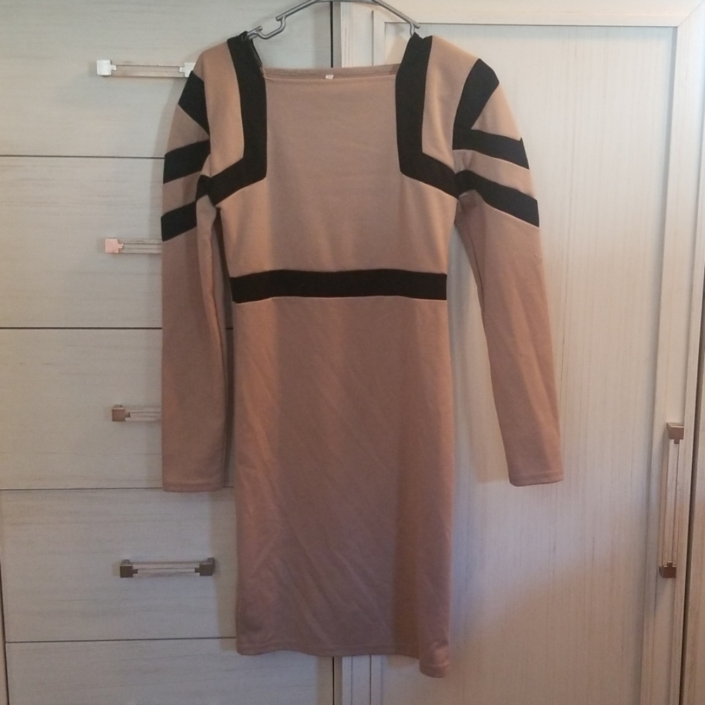 Womens black and brown dress